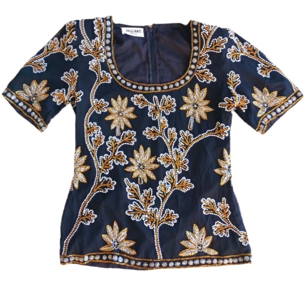 Vintage beaded top